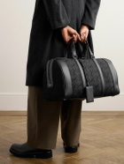 FERRAGAMO - Leather-Trimmed Logo-Jacquard Canvas Weekend Bag