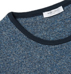 Boglioli - Two-Tone Mélange Knitted Sweater - Men - Blue