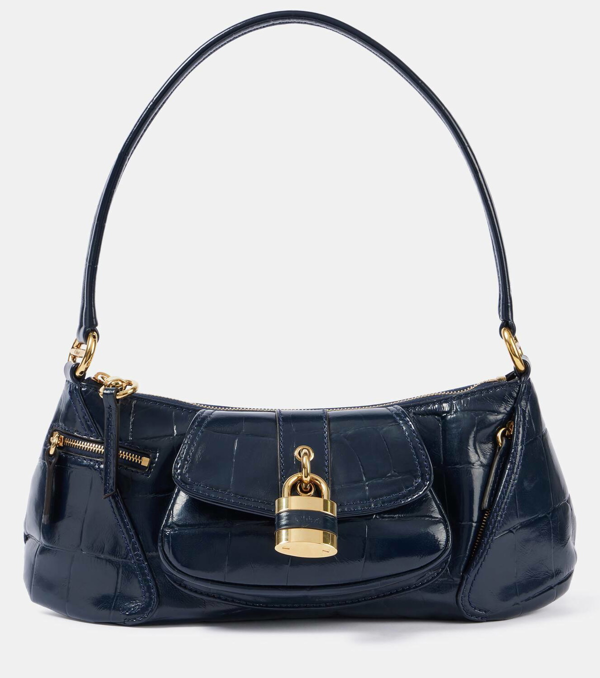 Chloé Le 99 Small croc-effect leather shoulder bag Chloe