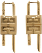 Givenchy Gold Small Lock Earrings