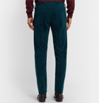 Paul Smith - Aubergine Slim-Fit Cotton and Cashmere-Blend Corduroy Suit Trousers - Blue