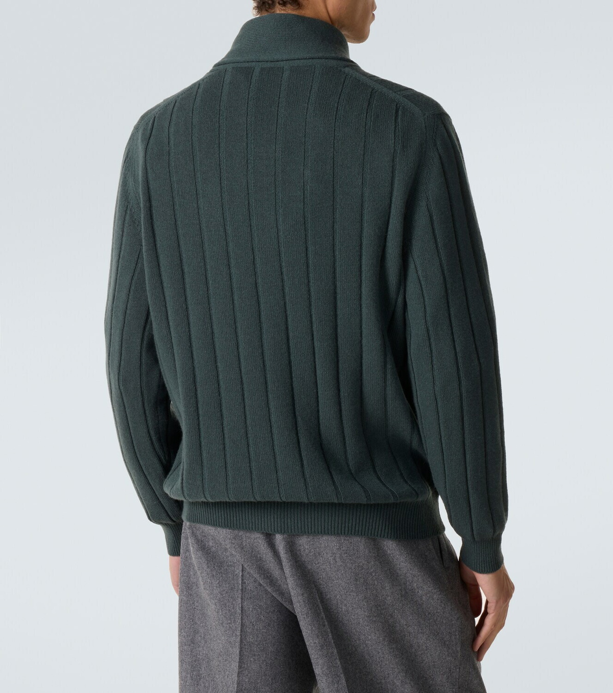 Kiton Rib-knitted cashmere cardigan
