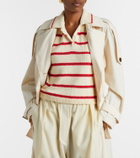 Altuzarra Elmer striped cotton-blend top