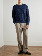 Etro - Jacquard-Knit Cotton-Blend Sweater - Blue