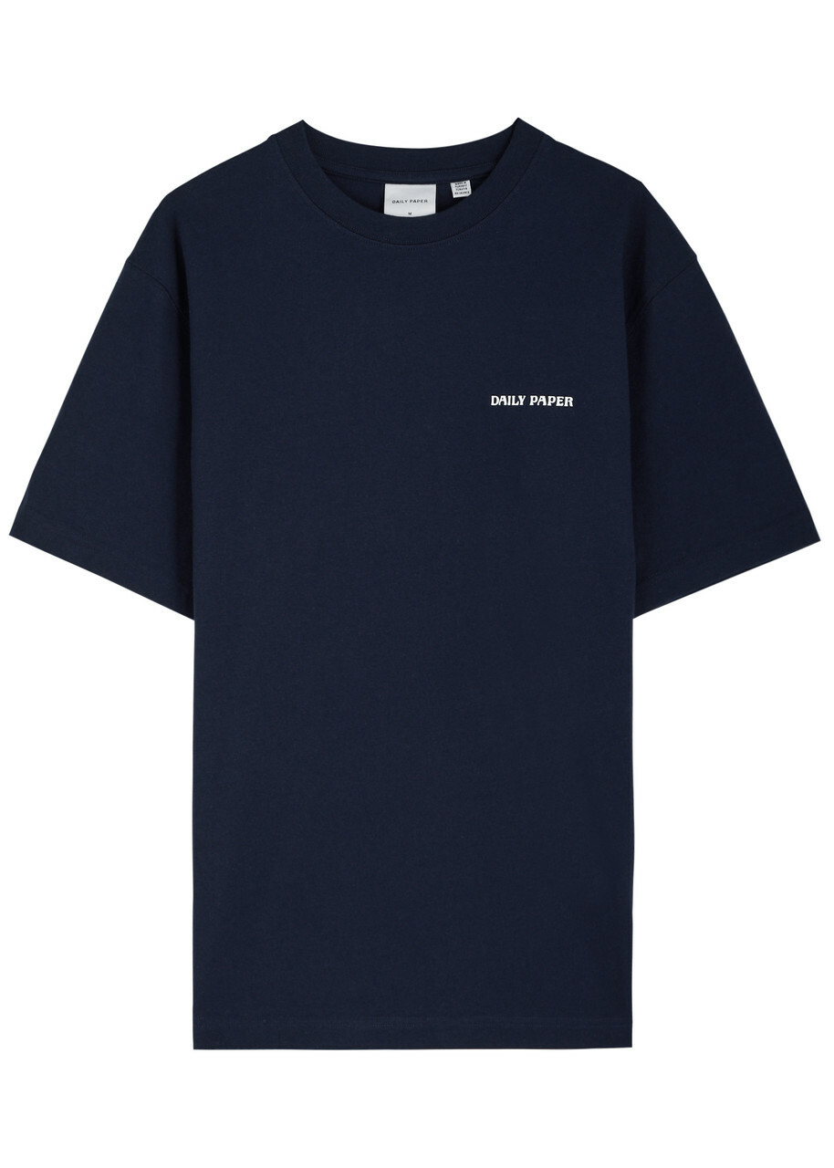 Daily Paper Dias Logo Cotton T-shirt Blue