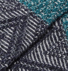 Anonymous Ism - Fair Isle Stretch-Knit Socks - Blue