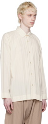 Homme Plissé Issey Miyake Off-White Edge Shirt