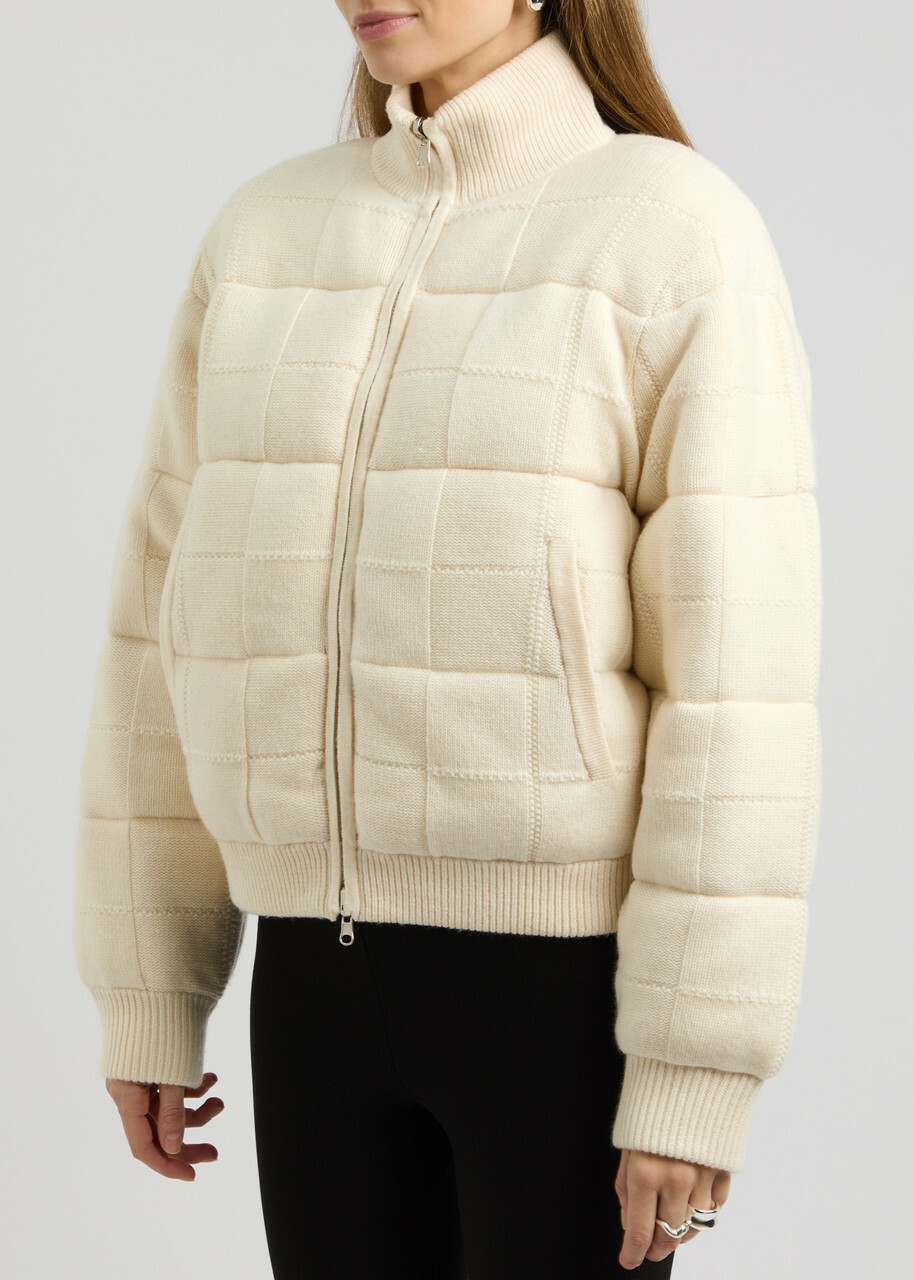 Guest In Residence Reversible Quilted Wool-blend Jacket Cream
