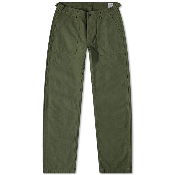 Photo: orSlow Men's Slim Fit US Army Fatigue Pant in Green