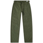 orSlow Men's Slim Fit US Army Fatigue Pant in Green