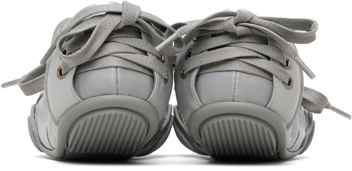Acne Studios Gray Lace-Up Satin Sneakers