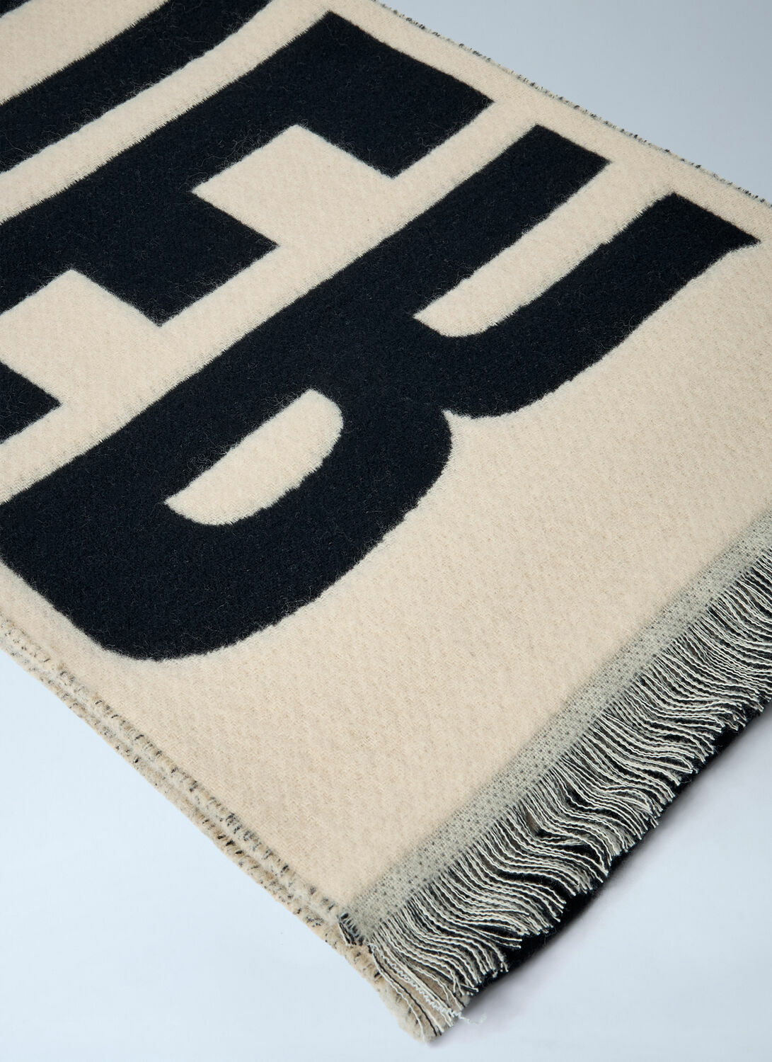 Jean Paul Gaultier Logo Motif Wool Scarf