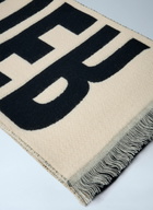 Jean Paul Gaultier Logo Motif Wool Scarf