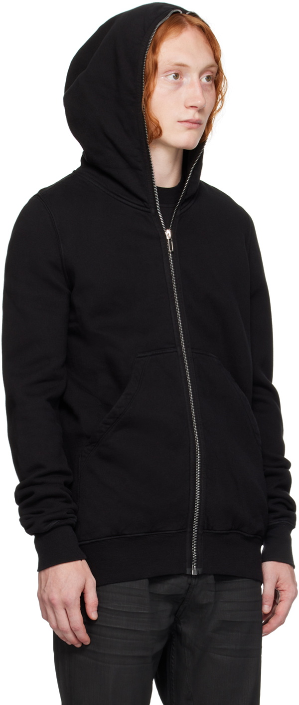 Rick Owens DRKSHDW Black Porterville Cotton Gimp Hoodie Rick Owens