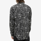Comme des Garçons Men's CDG All Over Print Shirt in Black