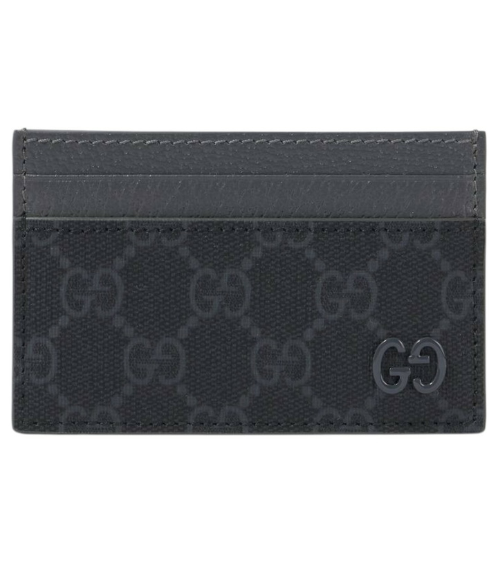 Photo: Gucci GG Canvas and leather card holder