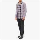 AMI Men's Checked Patch Pocket Shirt in Parma