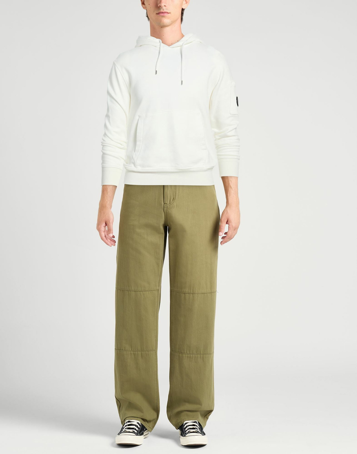C. p. Company Mens Sweatshirt in White