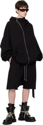 Rick Owens DRKSHDW Black Temple Drawstring Pods Shorts
