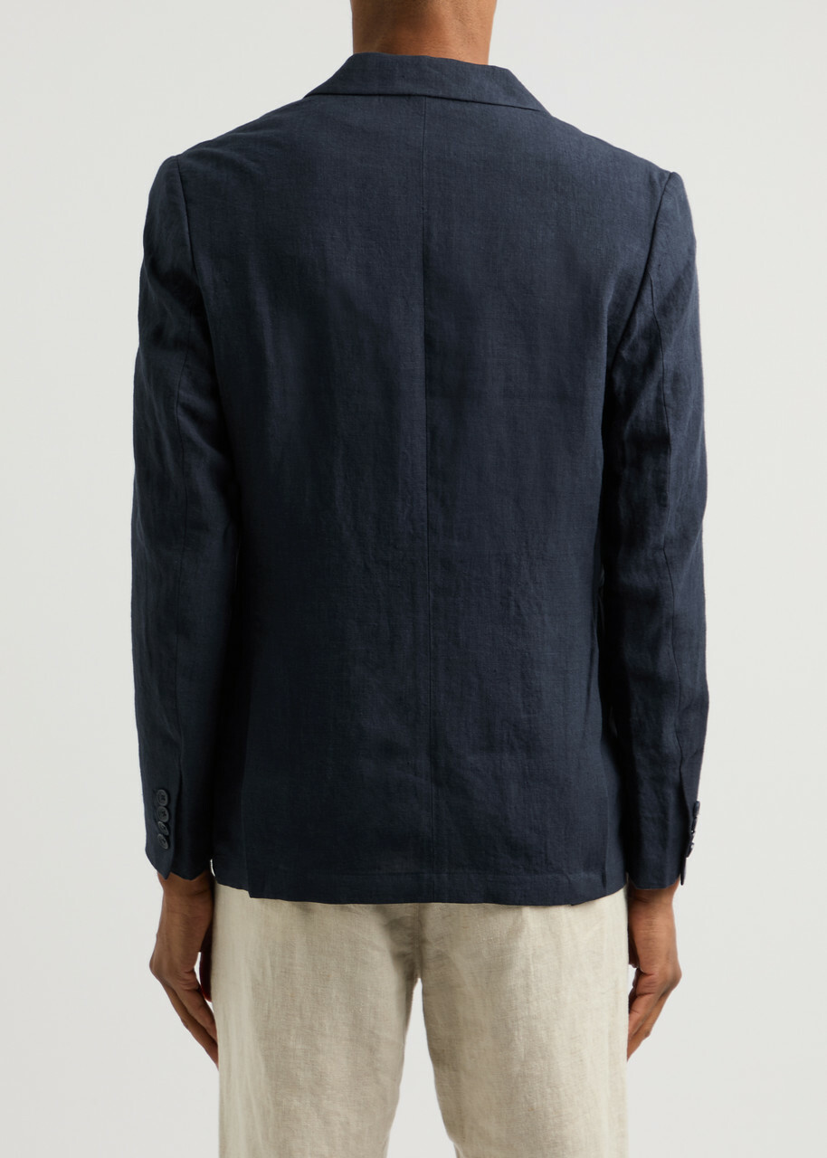 Percival Linen Blazer Navy