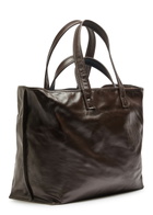 Kassl Editions Leather Tote - Dark Brown - One Size
