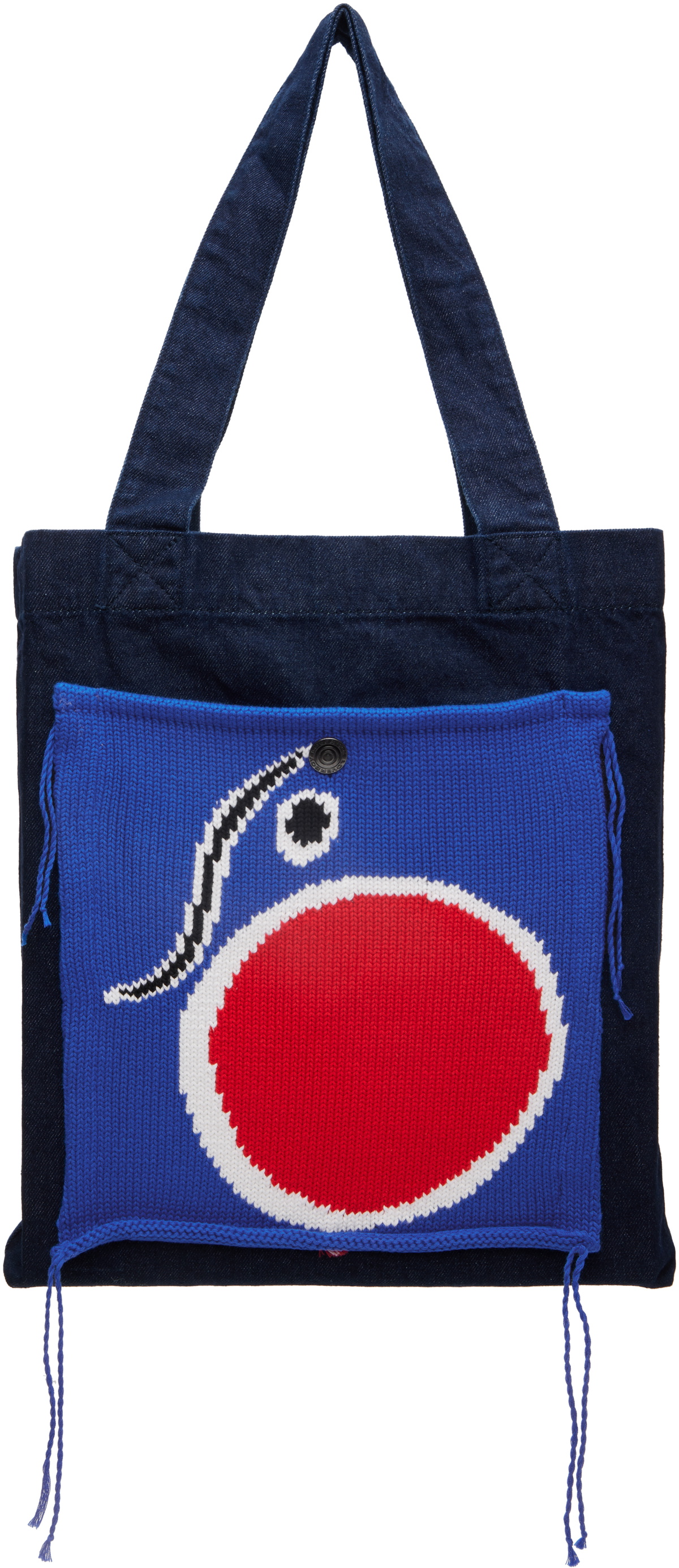 CHARLES JEFFREY LOVERBOY ブラック Knitted Bucketトートバッグ Black Knitted Bucket Tote by Charles Jeffrey LOVERBOY on Sale