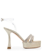 CASADEI - Metallic Leather Heel Sandals