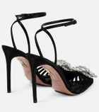 Aquazzura Crystal Margarita embellished pumps