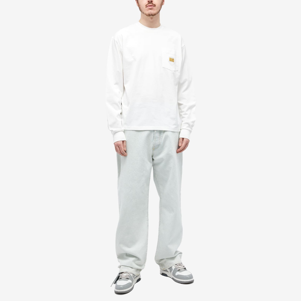 Advisory Board Crystals Men's 123 Long Sleeve T-Shirt in White