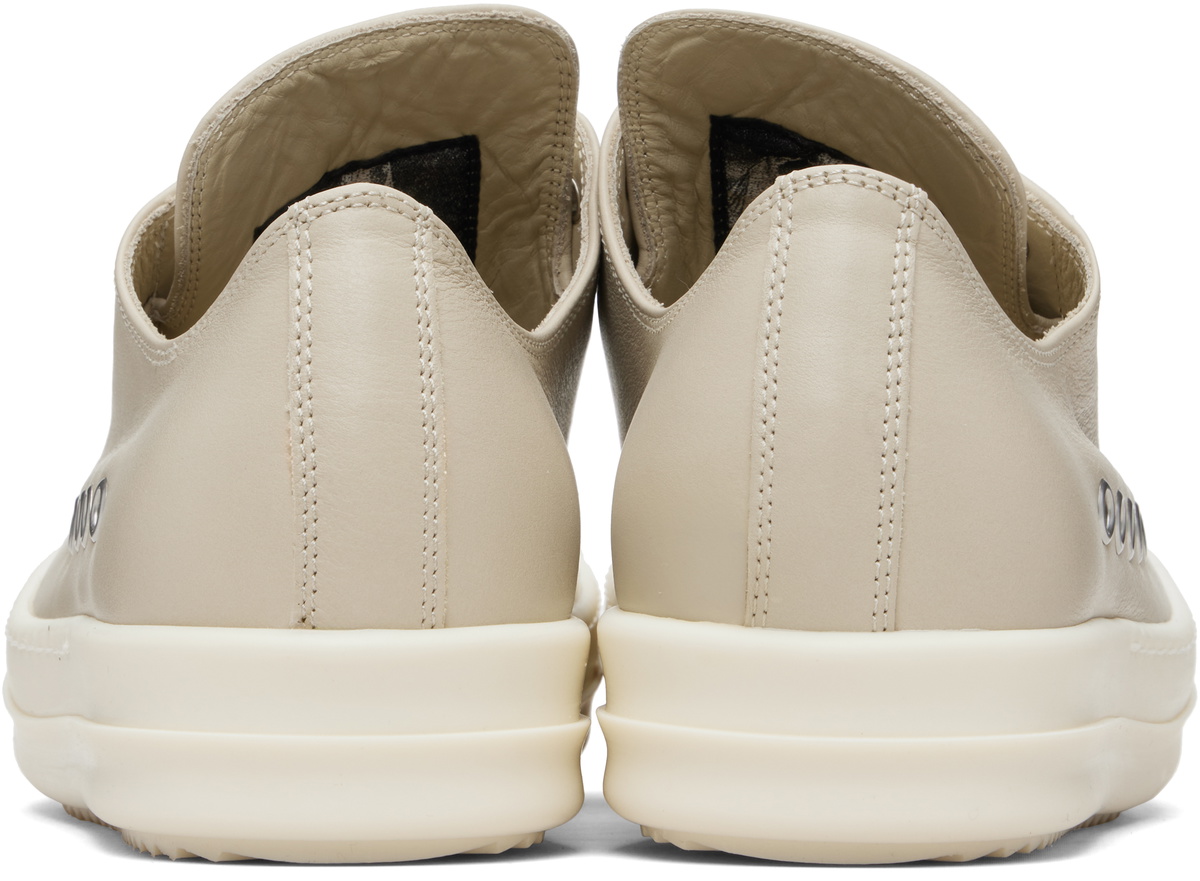 Rick Owens Beige Temple Extreme Low Sneakers