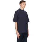 Winnie New York Navy Mock Neck T-Shirt