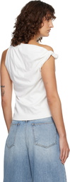 Róhe Off-White Sculptural Cotton Silk Top