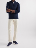 Brunello Cucinelli - Cashmere Half-Zip Sweater - Blue