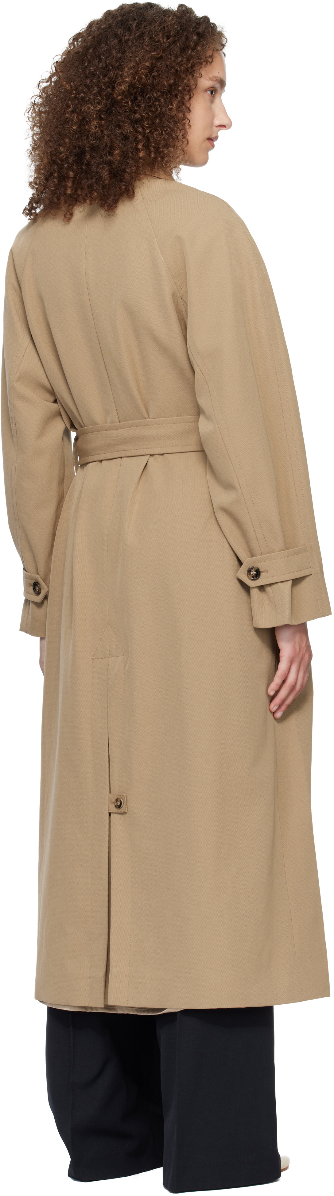 A.P.C. Beige Belted Trench Coat
