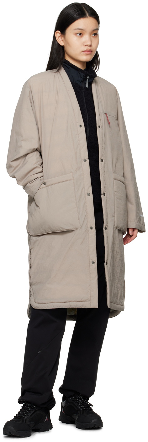 NANGA Tan No Collar Down Coat