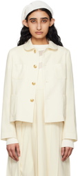 Comme des Garçons Girl Off-White Peter Pan Collar Jacket