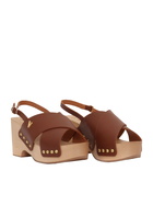 Via Roma 15 Wooden Heeled Sandals
