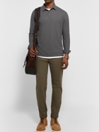 INCOTEX - Slim-Fit Cotton-Jersey Polo Shirt - Gray