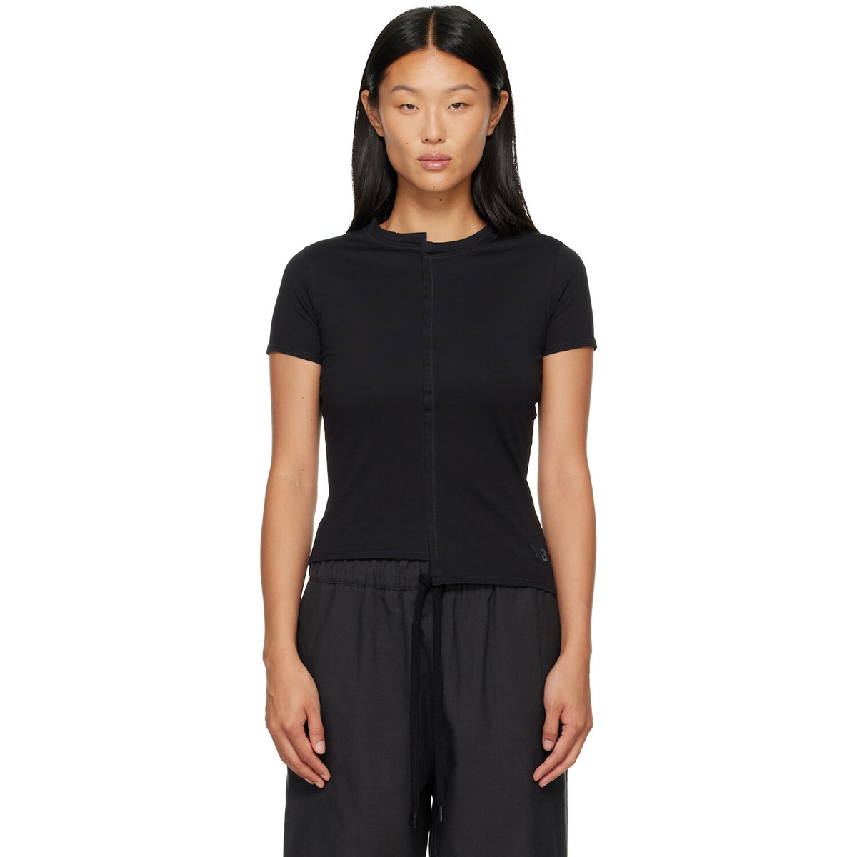 Y-3 Black W Ftd Ss T-shirt