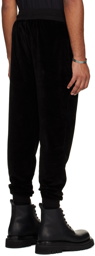 BOSS Black Embroidered Sweatpants