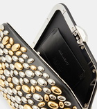 The Attico Midnight Mini embellished clutch