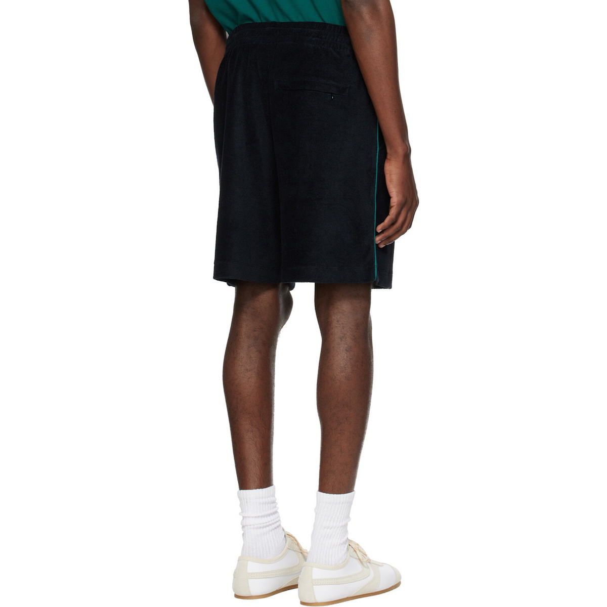 Casablanca Black Towelling Shorts