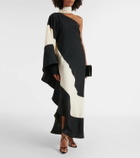 Taller Marmo Tirso scarf-detail intarsia cady gown
