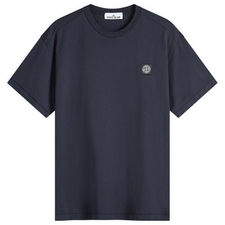 Photo: Stone Island Men's Patch T-Shirt in Navy Blue