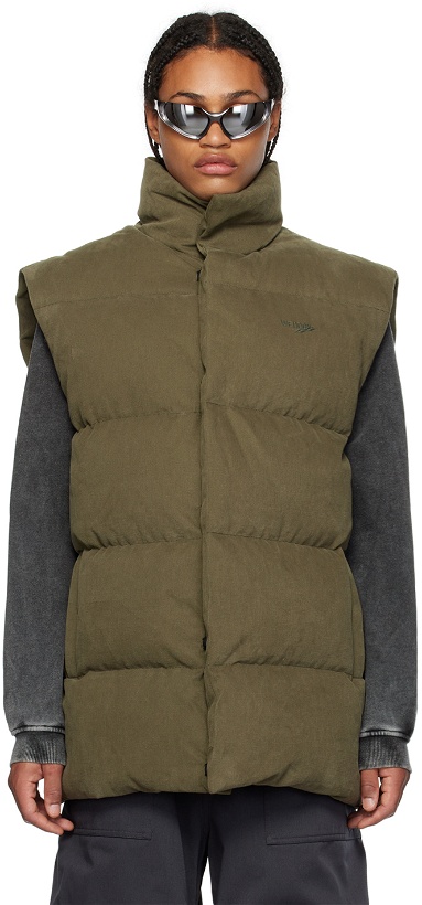 Photo: We11done Khaki Quilted Down Vest