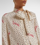 Valentino Plus De Pois silk crêpe de chine shirt