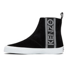 Kenzo Black Suede Kapri High-Top Sneakers