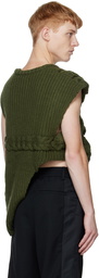 Feng Chen Wang Green Asymmetric Sweater