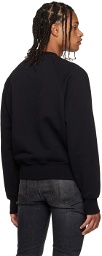 AMI Alexandre Mattiussi SSENSE Exclusive Black Oversized Ami De Cœur Sweatshirt