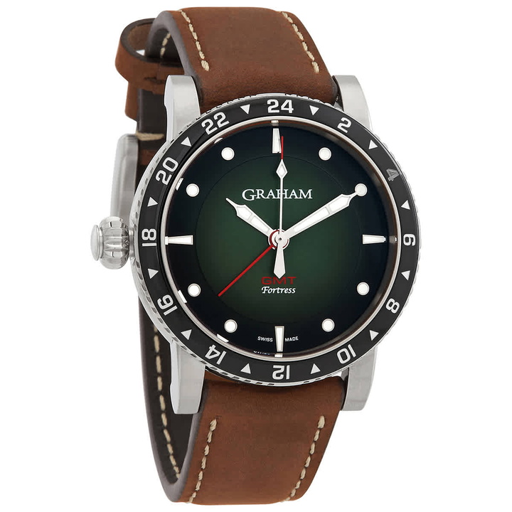 Photo: Graham Fortress GMT Automatic Green Dial Mens Watch 2FOBC.G02A